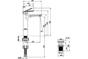 Смеситель для раковины Villeroy & Boch O.novo Start TVW10510511061 - 2