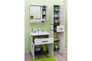 Зеркало-шкаф Sanflor Техас 70 венге, северное дерево светлое, R - 3