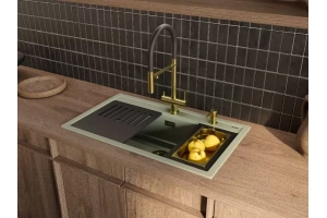 Мойка кухонная Omoikiri Kitagawa Artceramic/wind green (4993249) - 2