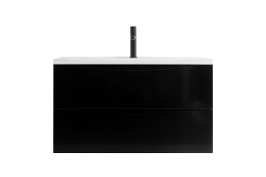 Тумба с раковиной BelBagno Marino 80 черный