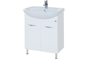 Тумба для комплекта Bellezza Стелла 65 прямая белая