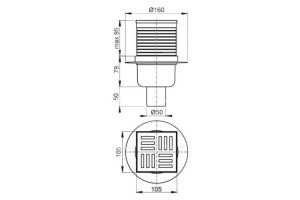 Душевой трап AlcaPlast  (APV6111) - 2