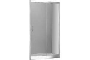 Душевая дверь в нишу Aquanet Alfa NAA6121 1200х2000 стекло прозрачное, профиль хром - 2