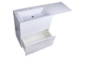 Тумба под раковину Style Line Даллас 150 Люкс Plus, белый (СС-00002303) - 2