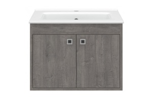 Тумба под раковину Misty Пайн 60 серая матовая