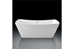 Акриловая ванна Aquatek Верса 178x80 белый с ножками и сливом-переливом (AQ-4880) - 3