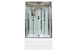Душевая кабина DETO V1245 с высоким поддоном, с сиденьем