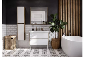 Комплеккт мебели Aquaton Сканди 90 белый - светлое дерево