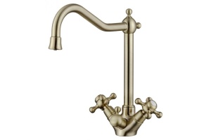 Смеситель Kaiser Carlson Style 44333-1 для кухонной мойки, бронза
