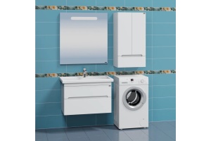 Тумба с раковиной подвесная Санта Лондон 80 белый - 3