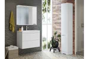 Тумба под раковину Misty Атлантик 80 белая глянцевая - 3