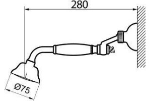 Душевой гарнитур Webert Ottocento AC0704010 золото - 2