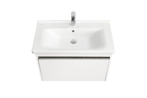 Тумба с раковиной Aquaton Капри 80 белый глянцевый - 2