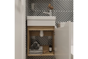 Мебель для ванной DIWO Архангельск 40 подвесная, дуб сонома - 3