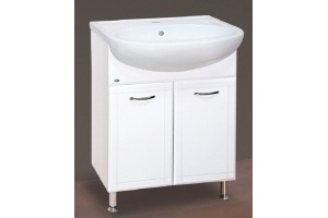 Тумба для комплекта Misty Уют 60 прямая белая - 2