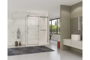 Душевой уголок Vincea Como Soft 150х90 профиль хром стекло прозрачное - 2