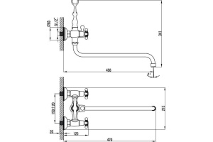Смеситель IDDIS Sam универсальный SAMSBL2i10 - 2