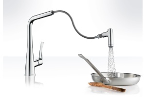 Смеситель Hansgrohe Metris 14820800 для кухонной мойки - 2