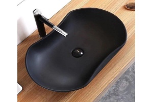 Раковина CeramaLux NС 66 см черный матовый (9175МВ)