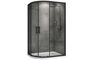 Душевой уголок Abber Schwarzer Diamant 120х90 черный (AG01129B)