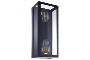 Уличный настенный светильник Arte Lamp Belfast A4569AL-2BK