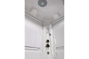 Душевая кабина Deto L 120х80 с гидромассажем, хром (L620LLED+GM) - 2