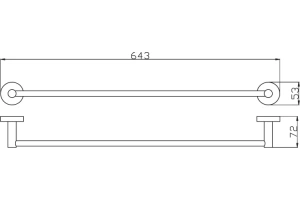 Полотенцедержатель Rav Slezak Colorado 65 бронза - 2