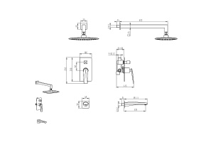 Душевой комплект Boheme Venturo хром (374-2) - 2