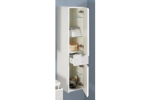 Шкаф-пенал Roca Ronda R, белый, бетон - 3