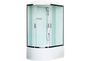 Душевая кабина Royal Bath 120х80 правая хром стекло матовое