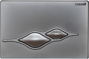 Кнопка смыва Creavit Ufo, хром матовый