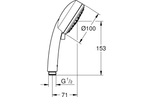 Душевая лейка Grohe Tempesta Cosmopolitan 27574002 - 2