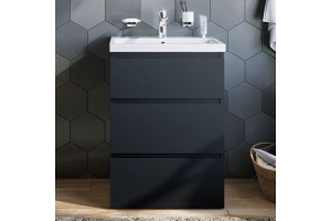 Тумба для комплекта AM.PM Gem S 60 графит матовый, напольная, с 3 ящиками