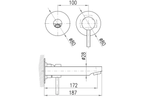 Смеситель для раковины Rav Slezak Seina золото - 2