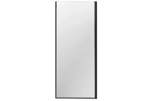 Боковая стенка Vincea Slim Soft 80х200 профиль черный стекло прозрачное