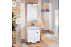 Тумба с раковиной Onika Лайн 55 белый - 2