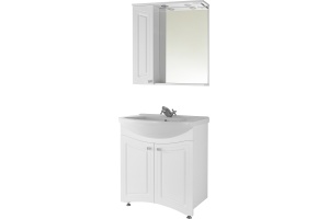 Зеркало-шкаф Vod-Ok Адам 75 L, белый - 2