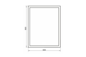 Зеркало Comforty Гиацинт 60 с подсветкой - 2