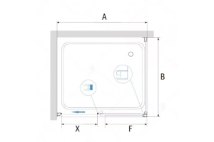 Душевой уголок RGW Passage 130х120 хром стекло матовое - 2