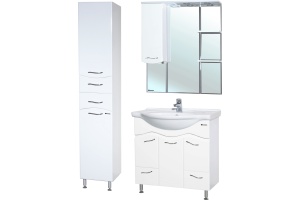 Зеркало-шкаф Bellezza Мари 75 L белый - 2