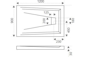 Поддон для душа Good Door Атриум 120x90 - 3
