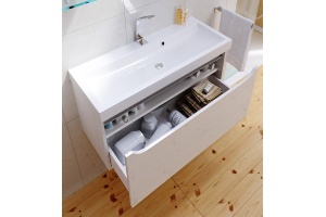 Мебель для ванной Aqwella 5 stars Верона 100 белая - 3