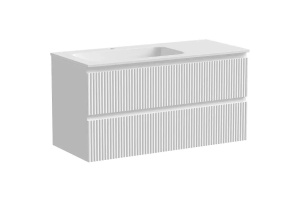 Тумба под раковину Sancos Snob R левая 99х44 белая