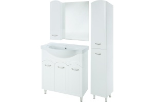 Зеркало-шкаф Bellezza Амелия 70 L, белое - 2