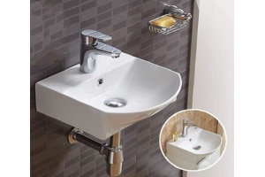 Раковина накладная Ceramalux N 35 белый (78014B) - 2