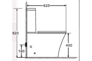Унитаз-компакт Esbano Crisan с сиденьем микролифт, черный матовый (ESUNCRISMB) - 3