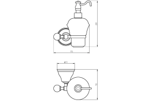 Дозатор Migliore Provance 17690 золото - 2