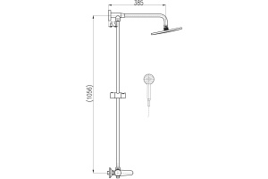 Душевая стойка Rav Slezak Tigris TG182.5/5 - 3