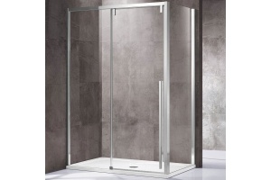Душевой уголок Vincea Lugano 140х80 хром стекло прозрачное