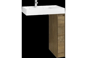 Тумба с раковиной Aquaton Лондри 20 темное дерево